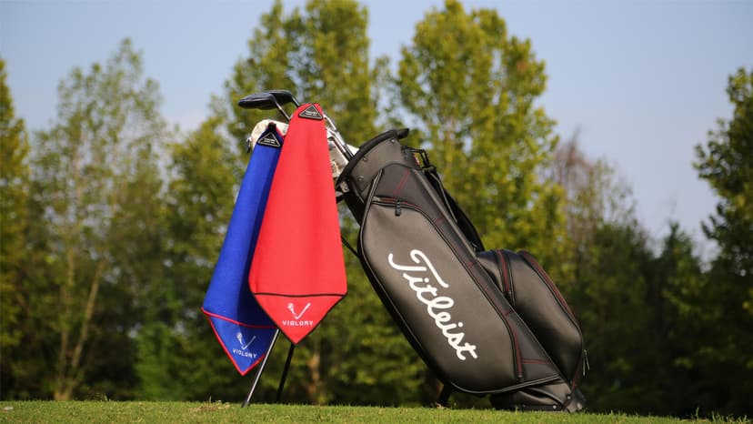 Magnetic Golf Towel for Bag 18" x 18" with Clip Exclusive Cleaning Pocket Microfiber Waffle Ultra Absorbent Club Ball Cleaner Essential Golf Accessories and Gifts for Women(Purple 1 Pack)