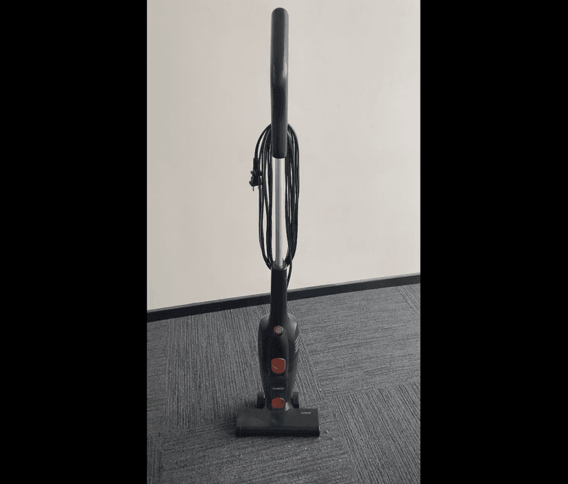 Candy Corded Stick Vacuum Cleaner, Powerful Suction Handheld Vacuum with One-Click Dust Disposal, 3-in-1 Use for Hard Floor, Ceramic Tile, 0.8 Liters Capacity, Easy Clean