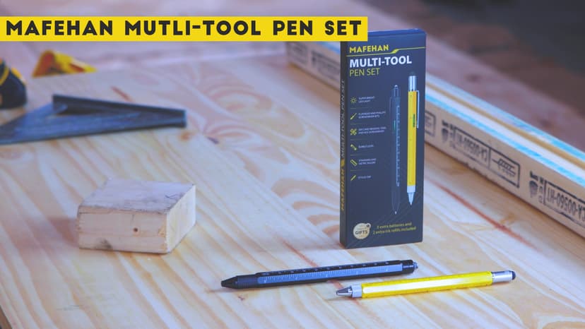 Gifts for Men Who Have Everything – MAFEHAN 9-in-1 Multitool Pen with LED Light, Cool Gadgets & Gifts for Dad, Husband, Grandpa – Christmas Gifts, Stocking Stuffers, White Elephant Ideas