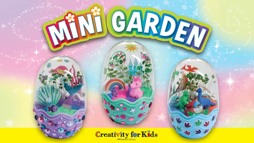 Creativity for Kids Mini Garden: Mermaid Terrarium Kit - Mermaid Gifts for Girls, Crafts and Toys, Holiday Stocking Stuffers for Kids (Ages 6+)