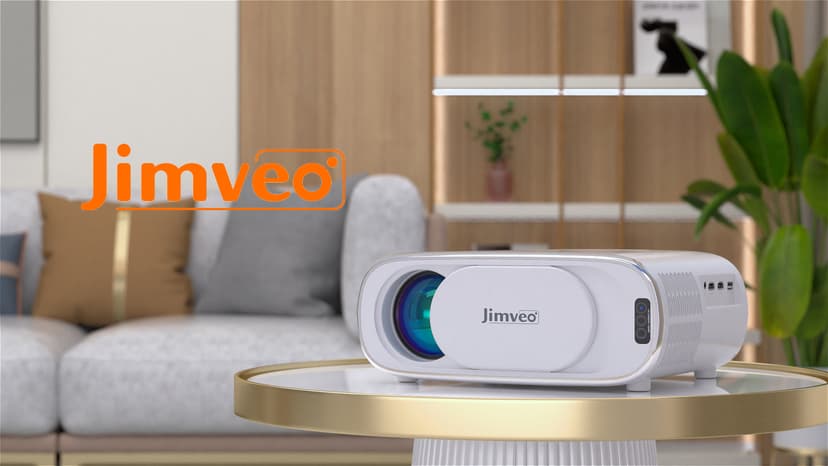 Projector [AI Auto Focus/Auto Lens Cap] Outdoor-Projector-4K with WiFi 6 and Bluetooth: 1500 ANSI Portable Projector with Auto 6D Keystone & Zoom, Jimveo Native 1080P Movie Proyector 2025 Upgraded