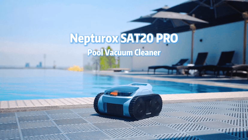 Cordless Robotic Pool Vacuum, Pool Cleaner with Track Drive & Sonar Navigation, 180W Brushless Motor, Wall & Waterline Climbing, 150-Min Runtime, for Inground & Above-Ground Pools up to 2150 Sq. Ft.