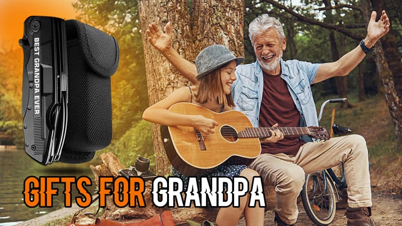Grandpa Gifts, "BEST GRANDPA EVER" Multitool Knife, Stocking Stuffers for Grandpas, Grandpa’s Christmas Birthday Gifts Idea for Grandfather, Grandpa Fathers Day Gift, Grandpa’s Gift