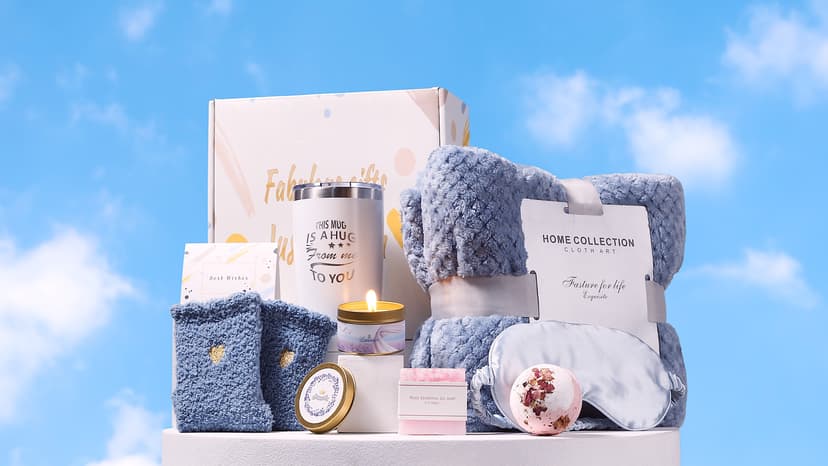 Gifts for Women, Gifts for Mom, Care Package for Women, Relaxing Spa Gift Set, Birthday Baskets, Unique Holiday Gifts Basket for Her, Sister, Mom, Girl Friend, Best Friends