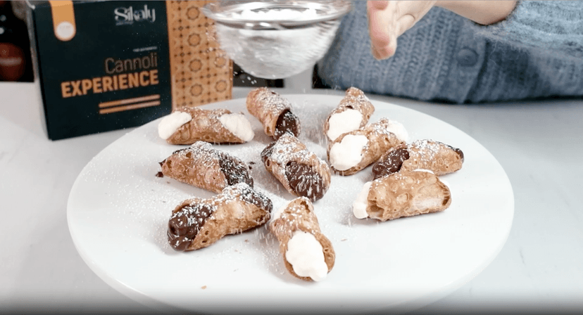Cannoli, Gourmet Cookies. Biscotti DIY - Cannoli Experience, GIFT basket, Biscotti Italian Cookies, European Cookie, Prime Gifts for Christmas, for Friend, Women, Men or Grandma. CRAFT Your Sicilian Cannoli at Home!