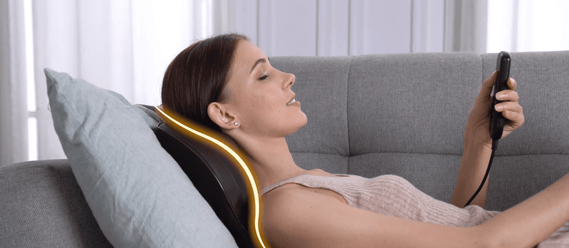 Boriwat Back Massager with Heat, 3D Kneading Massage Pillow for Back, Neck, Shoulder, Leg Pain Relief Deep Tissue, Gifts for Women Men Mom Dad