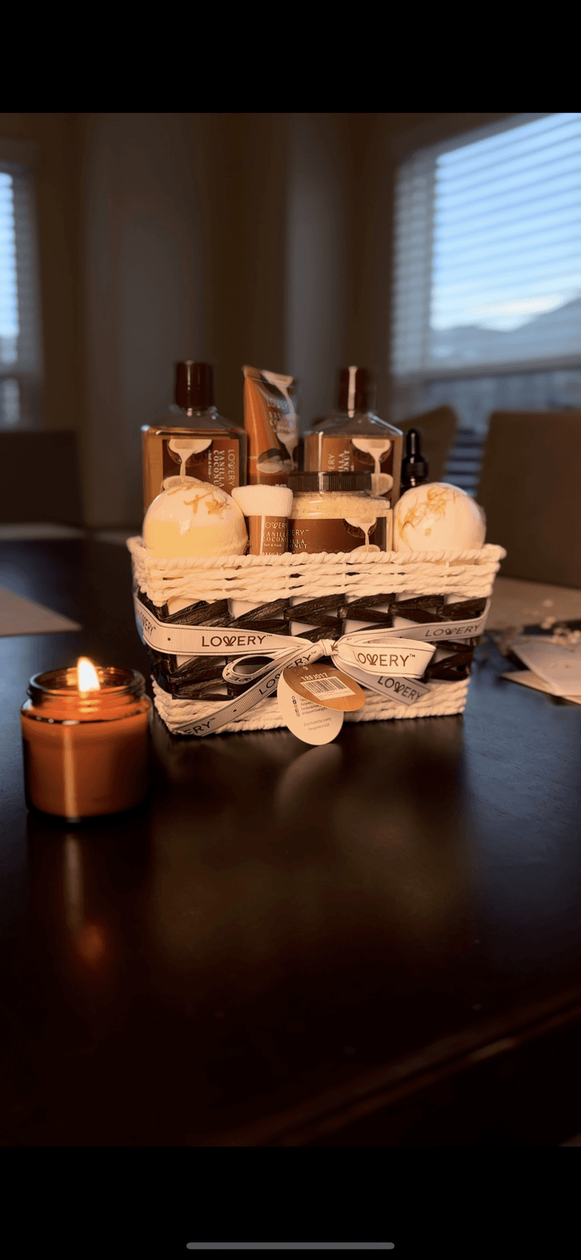 Gifts For Women Gift Basket for Women– 9 Piece Set of Vanilla Coconut Home Spa Set, Includes Fragrant Lotions, Extra Large Bath Bombs, Coconut Oil, Luxurious Bath Towel & More