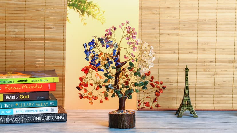 YATSKIA Chakra Crystal Tree - Handmade Healing Crystal Trees with 7 Chakra Stones - Decorative Tree of Life for Meditation, Feng Shui, and Home Decor - Unique Birthday Gifts for Women