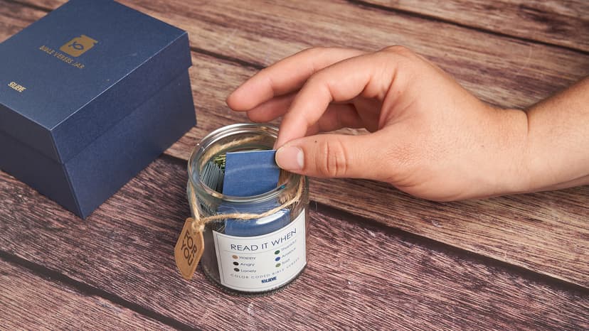 BLIEVE BLIEVE- Bible Verse Jar, Read Me When Bible Verses Jar For Daily Encouragement, Inspirational Prayer & Reflection, Christian Gifts For Women and Men, Religious Graduation Gifts (Men)