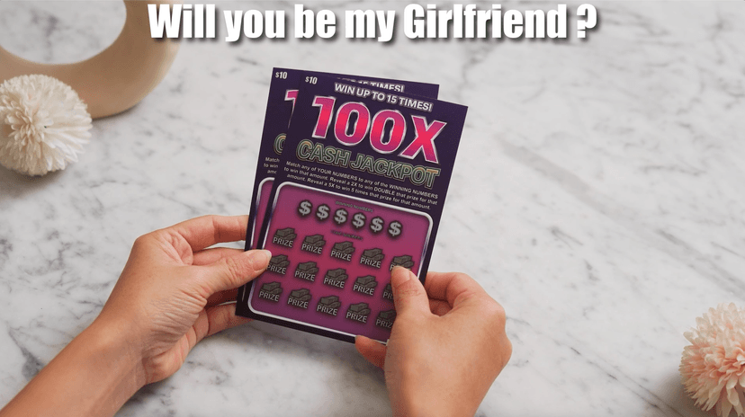 Will You be My Girlfriend Card - Unique Scratch Off be my Girlfriend Proposal - Long Distance Relationship Gifts - I Love you Gifts for GF - Valentines Proposal Decorations