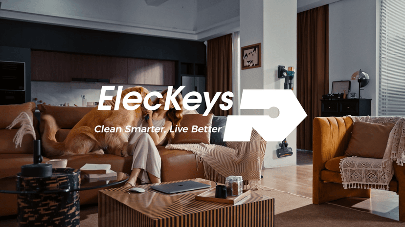 ElecKeys Cordless Vacuum Cleaner, 600W 50KPA 70Mins Self-Standing Vacuum Cleaners for Home, Stick Vacuum with Touch Screen, Upgraded Anti-Tangled Vacuum Cordless for Pet Hair, Floors, Carpets, Gold