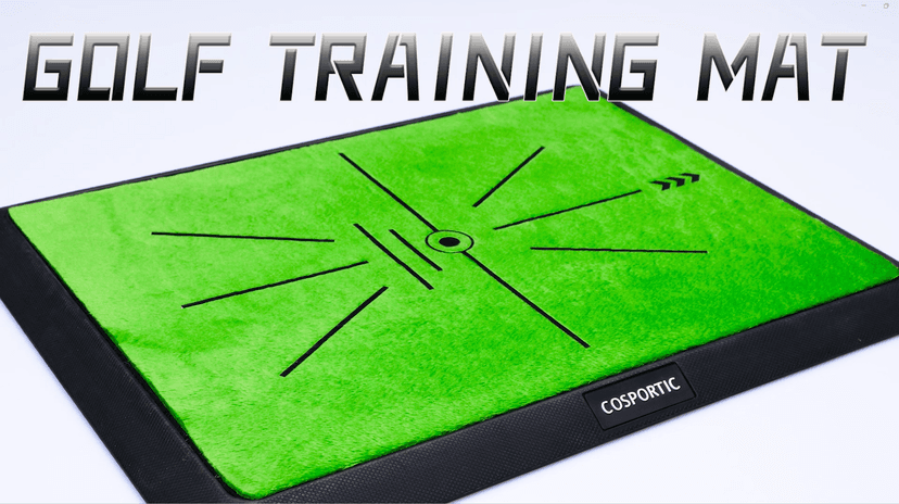 Golf Hitting Mat,Golf Training Mat for Swing Path Feedback Detection Batting, Extra Replaceable Golf Practice Mat 16"x12", Golf Gifts for Men Women for Home Indoor Outdoor