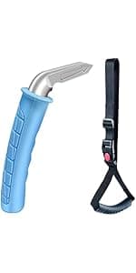 2 Pack Car Door Handle for Elderly Car Handle Assist Portable Vehicle Support Handle for Easy Sit to Stand Assistance Auto Cane for Seniors and Handicapped Supports Up to 450 Pounds