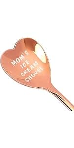 Gifts For Dad Men from Daughter Stocking Stuffers for men dad Ice Cream Spoon Scoop for Ice Cream Lovers, Christmas Gifts Funny Engraved Stainless Steel Shovel