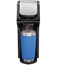 Hamilton Beach FlexBrew Trio 2-Way Coffee Maker, Compatible with K-Cup Pods or Grounds, Combo, Single Serve & Full 12c Pot, Black - Fast Brewing (49902)