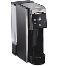 Hamilton Beach FlexBrew Trio 2-Way Coffee Maker, Compatible with K-Cup Pods or Grounds, Combo, Single Serve & Full 12c Pot, Black - Fast Brewing (49902)