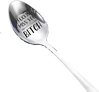 BFF Bestie Spoon Gifts for Women Girls I Fucking Miss You Bitch Spoons Gifts for Best Friend Long Distance Friendship Gifts for Women Friends Moving Going Away Gift for Girlfriend