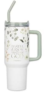 Christian Art Gifts Blue Floral Ceramic Coffee Mug – 14 oz. Microwave and Dishwasher-safe Inspirational Scripture Coffee and Tea Mug for Friends with Bible Verse: A Sweet Friendship – Proverbs 27:9