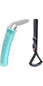 2 Pack Car Door Handle for Elderly Car Handle Assist Portable Vehicle Support Handle for Easy Sit to Stand Assistance Auto Cane for Seniors and Handicapped Supports Up to 450 Pounds