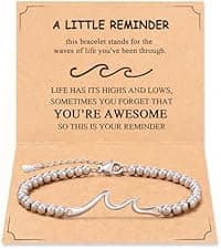 Tarsus Birthday Gifts for Women, Through The Waves of Life, Birthday Bracelet for Women Friend Sister Daughter Mom Grandma...