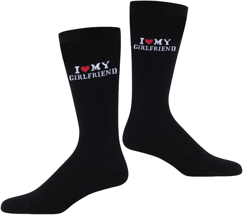 Gift for Boyfriend I Love My Girlfriend Socks Christmas Anniversary Valentines Gift for Boyfriend Socks Gift for Him