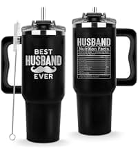 Father Day Gifts For Dad from Daughter Son Kids, Birthday Gifts for Daddy, Present for Dads, Dad Tumbler 40 Oz, Best Father Mug, Cool Coffee Cup Ideas for Papa, Elderly Fathers, Step Daddy, New Papa