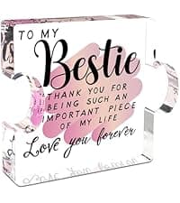 Best Friend Birthday Gifts for Women, Friendship Gifts for Women, Bestie Acrylic Puzzle Plaque Keepsake for Soul Sister Female Bestfriend Work Besties Birthdays, Graduation Gift for Her