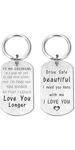 ENGZHI Love My Husband Keychain - Husband Birthday Gift Ideas - Mens Christmas Anniversary Keychain Gifts for Him, Valentines
