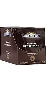 Ghirardelli Premium Hot Cocoa Envelopes, Rich chocolate, 22.7 Ounce (Pack of 15)