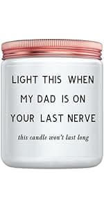 Gifts for Mom, Funny Mom Birthday Mother's Day Christmas Gifts from Daughters and Son, Unique Women Candles Gift for Stepmom