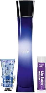 Luxury Brand Code Perfume for women Eau de Parfum 2.5 fl oz with Hand Cream & Lip Balm