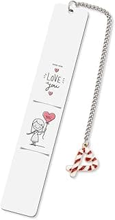 I Love You Gifts for Her Girlfriend Bookmarks Wife Reading Gift Valentines Birthday Christmas Gift for Gf Wifey Engagement Anniversary Wedding Gift for Women Fiancee Book Mark Gift