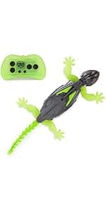 HEX BOTS Glow-in-The-Dark Gecko with Official Wall Climber Technology, Rechargeable Remote Control Robot Kids Toys, Prank Toys for Boys & Girls Ages 4 & Up