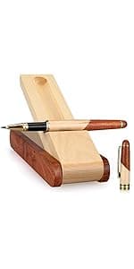 Luxury Wooden Pen Set Thank You Gifts for Women Men Friends Cool Teacher Boss Appreciation Gift for Female Coworkers Nice Engraved Pens Gifts Office Business Pens Work Employee Gratitude Gift