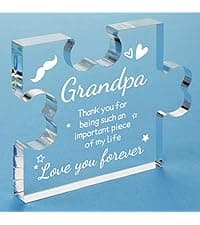 Funnli Gifts for Men Boys Acrylic Plaque - Fathers Day Christmas Birthday Gifts for Brother 3.35 x 2.76 Inch Desk Decorations - Brother Son Nephew Grandson Graduation Gifts from Sister