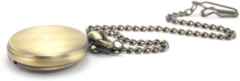 Fathers Personalized Engraved Pocket Watch, Engraved Dad, Grandpa for Father and Grandpa,Men's Pocket Watch with Chain