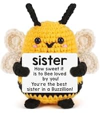 LEJIAJINW Emotional Handmade Bee Gifts for Grandma Christmas Grandmother Gigi Nana Birthday Gift for Women, Funny Mothers Day, Easter Egg Stuffers Tiny Positive Bee for Grammy Granny Valentines