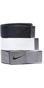 Nike Men's 3 Pack Golf Web Belt
