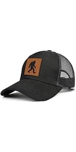 Ozrhuve Men's Hat Gifts for Dad Husband Grandpa Father's Day Christmas Birthday Gift Trucker Hat Leather Pattern Baseball Cap