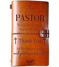PRSTENLY Boss Gifts Leather Journal, 140 Page Refillable Journal Thank You Appreciation Farewell Retirement Christmas Birthday Bosses Day Gifts for Women Men Boss Lady