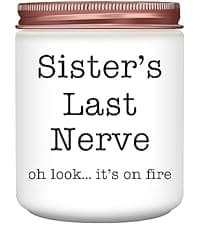 Homsolver Gifts for Grandma from Granddaughter Grandson, Christmas, Birthday, Mother and Grandparents Day, Lavender Scented Candles, Grandma’s Last Nerve