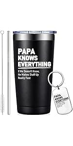 Grifarny Golf Gifts for Men - Fathers Day Golf Gifts for Dad, Grandpa, Papa, Husband, Golfers, Golfing Lovers - The Golfs Father Tumbler Mug 20oz