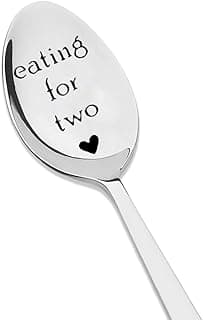 Pregnancy Gifts for First Time Moms Eating for Two Spoon for Soup Cereal Spoons Gift for Pregnant Women New Mom Mommy Mama To Be Gift Pregnancy Announcement Gifts