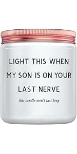 Gifts for Mom, Funny Mom Birthday Mother's Day Christmas Gifts from Daughters and Son, Unique Women Candles Gift for Stepmom