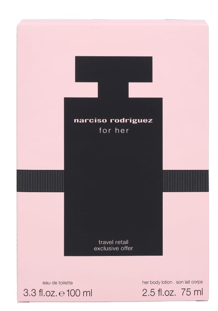 Narciso Rodriguez 2 Pc. Gift Set for Women Edt 3oz + B/l 2.5 Oz, 3fl Oz