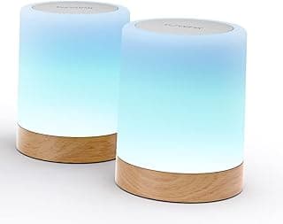 Friendship Lamps by LuvLink – No Subscription WiFi Touch Lamp for Long Distance Relationships, Couples, Friends & Family - Gift Ready (Set of Two)
