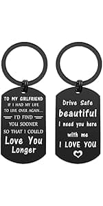 ENGZHI Love My Husband Keychain - Husband Birthday Gift Ideas - Mens Christmas Anniversary Keychain Gifts for Him, Valentines