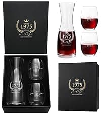 AW BRIDAL Mr and Mrs Wine Glasses and Decanter Set, Wedding Bridal Shower Engagement Gift for Couples 2025, Wedding Glasses for Anniversary Bride Bachelorette with Wood Keepsake Box