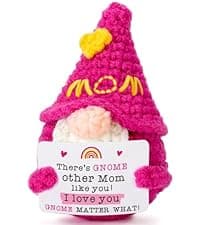 Dad Gifts Fathers Birthday - Handmade Knitted Gnome Funny Gift for Father's Day Birthday Christmas, Cute Gnome for Father Papa Present from Daughter Son, I Love You Gnome Matter What