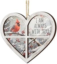 V VIBEPY All Over Printed, Book Lovers Ornaments, Bookshelf Heart Christmas Book Ornament 3.2"x3.5" 2 Layer, Gift for Girl Book Lovers, Gift Idea for Christmas